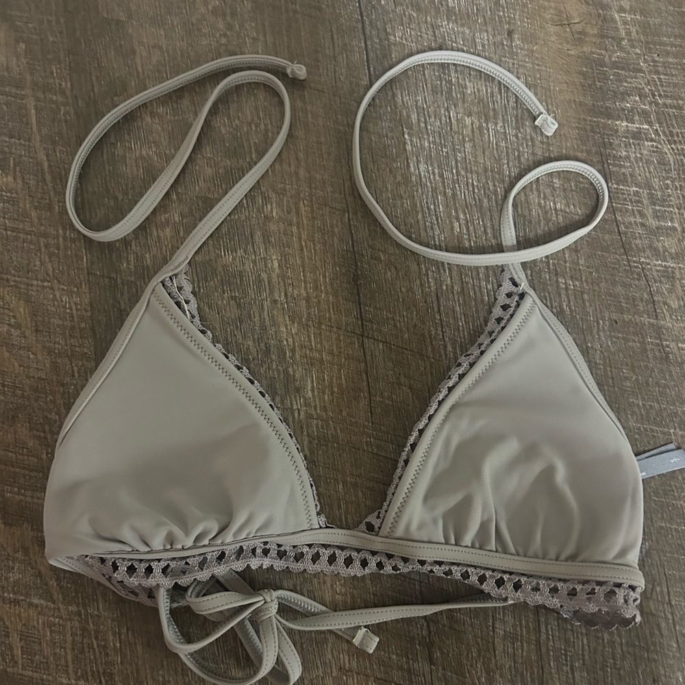 Grey aerie bikini top